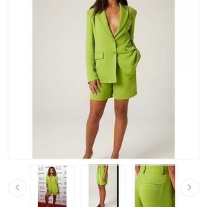 LITA by Ciara Acid Lime Green Dress Shorts Revolve